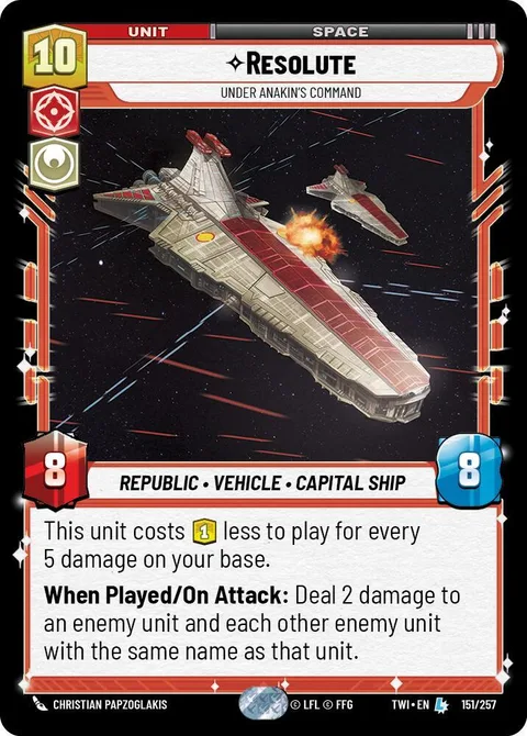 Resolute, Under Anakin's Command