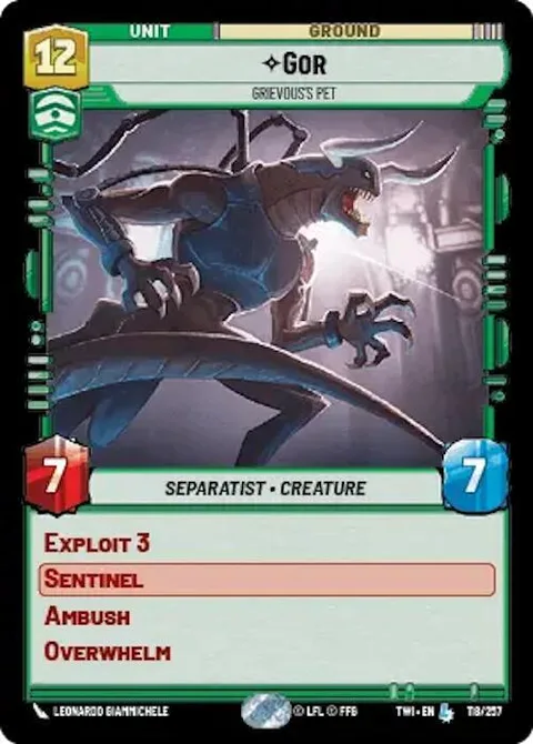 Gor, Grievous's Pet