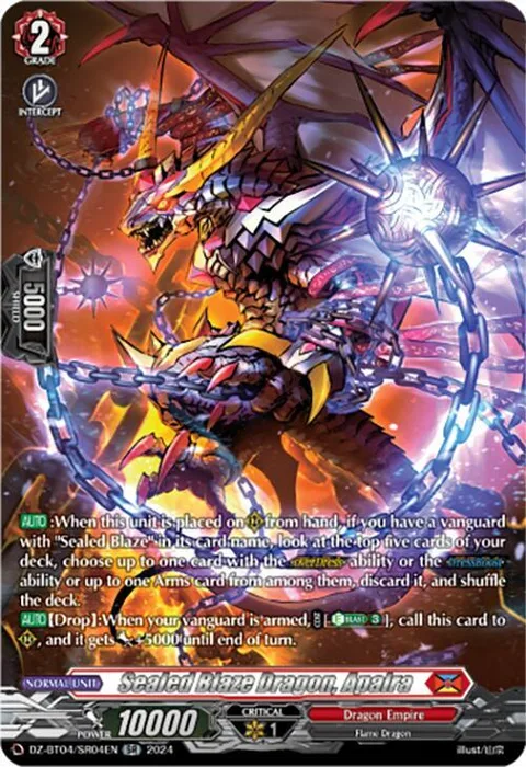 Sealed Blaze Dragon, Apalra [D-Format]