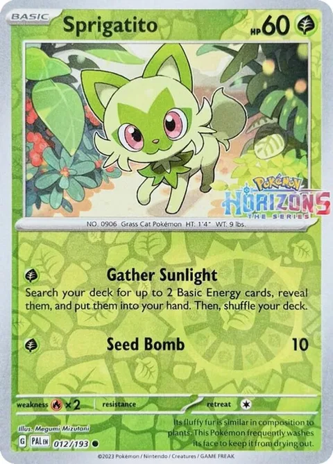 Sprigatito [Gather Sunlight | Seed Bomb]