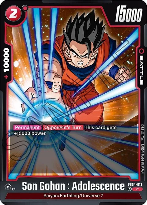 Son Gohan : Adolescence (FB04-013) [Fusion World]
