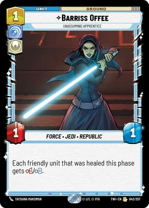 Barriss Offee, Unassuming Apprentice