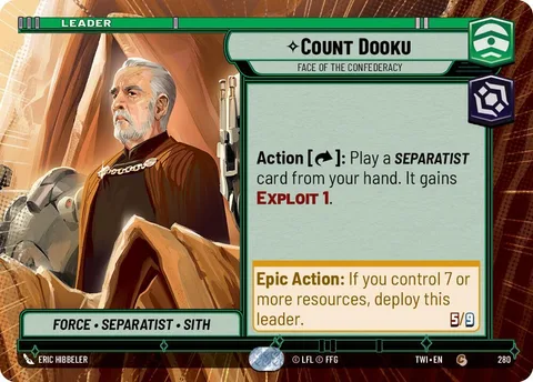 Count Dooku, Face of the Confederacy