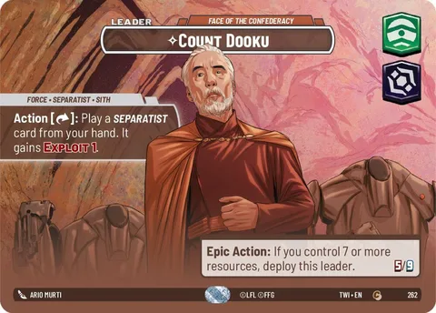 Count Dooku, Face of the Confederacy