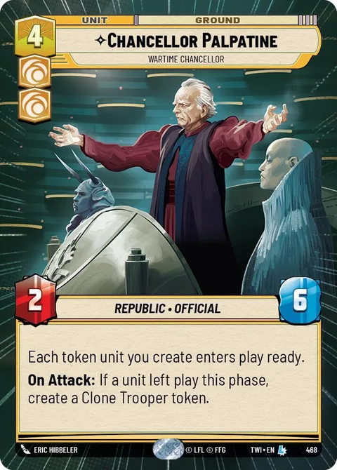 Chancellor Palpatine, Wartime Chancellor