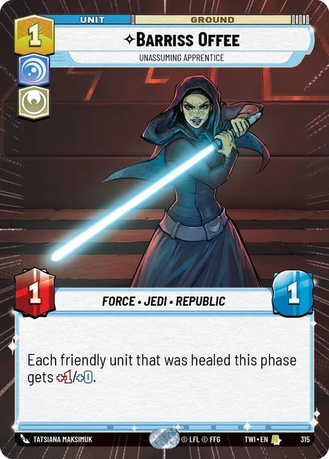 Barriss Offee, Unassuming Apprentice