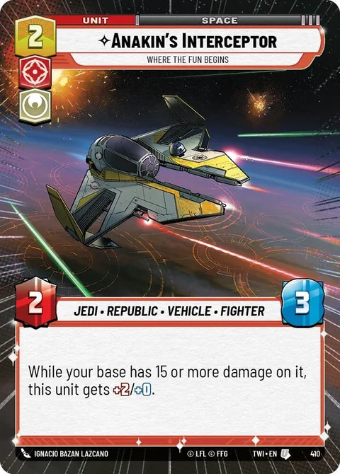 Anakin's Interceptor, Where the Fun Begins