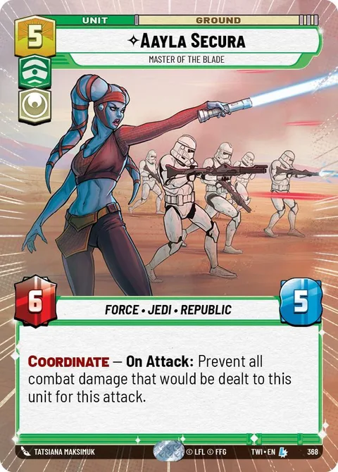 Aayla Secura, Master of the Blade