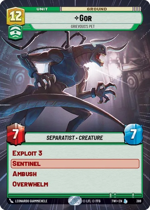 Gor, Grievous's Pet