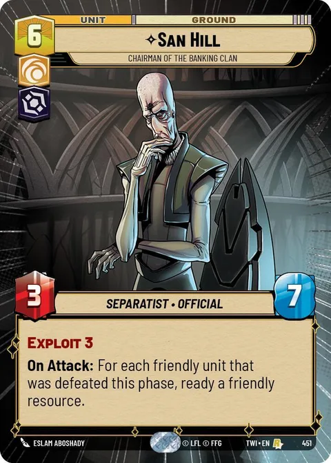 San Hill, Chairman of the Banking Clan