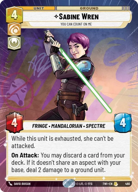 Sabine Wren, You Can Count On Me