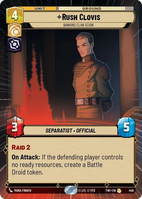 Rush Clovis, Banking Clan Scion
