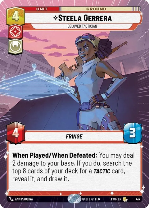 Steela Gerrera, Beloved Tactician