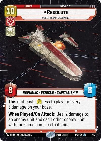 Resolute, Under Anakin's Command