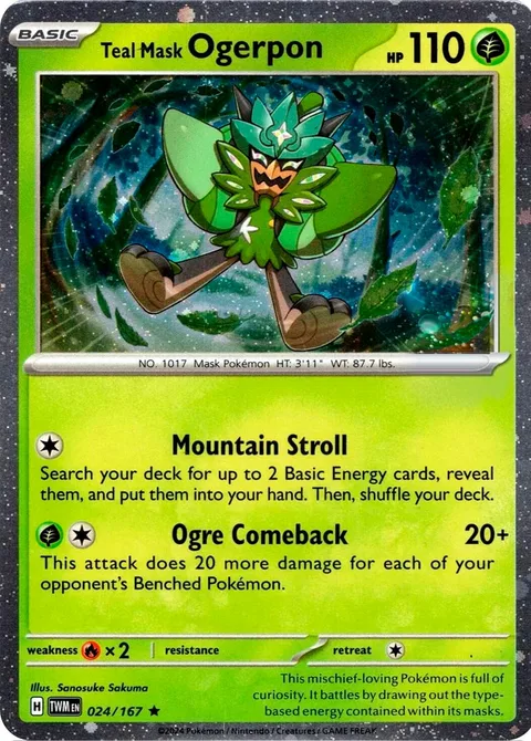 Teal Mask Ogerpon [Mountain Stroll | Ogre Comeback]