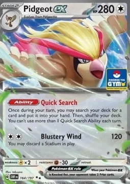 Pidgeot ex [Quick Search | Blustery Wind]