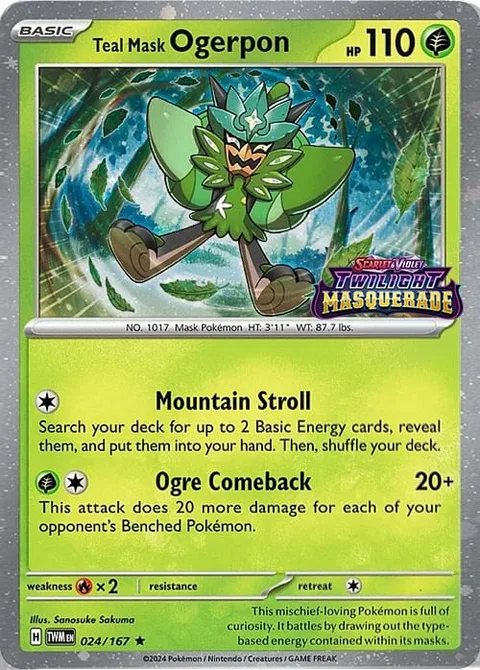 Teal Mask Ogerpon [Mountain Stroll | Ogre Comeback]