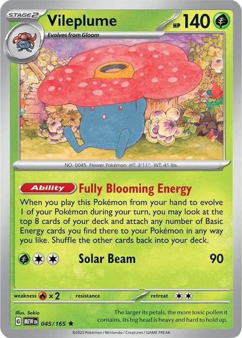Vileplume [Fully Blooming Energy | Solar Beam]