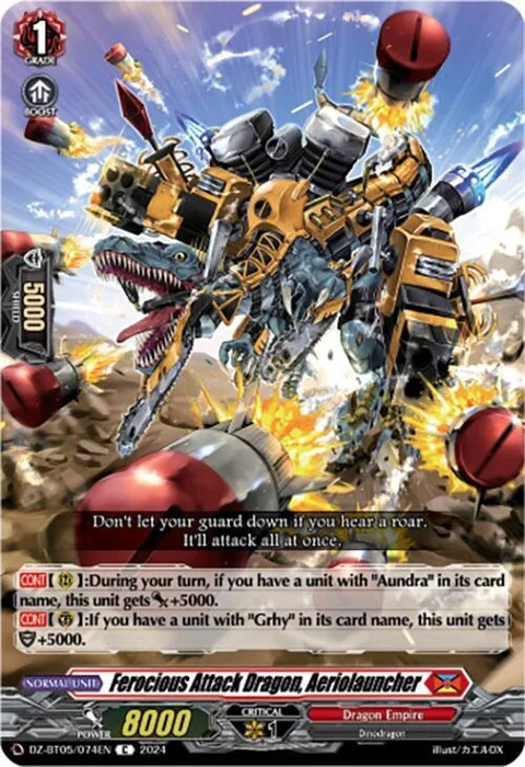 Ferocious Attack Dragon, Aeriolauncher [D-Format]