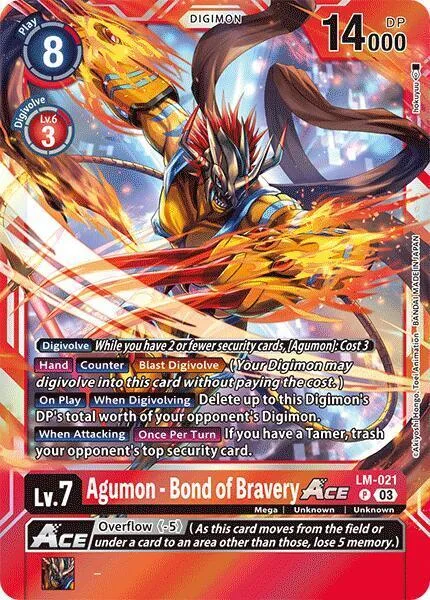 Agumon - Bond of Bravery Ace (LM-021)