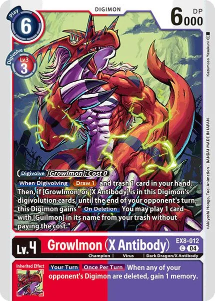 Growlmon (X Antibody) (EX8-012)
