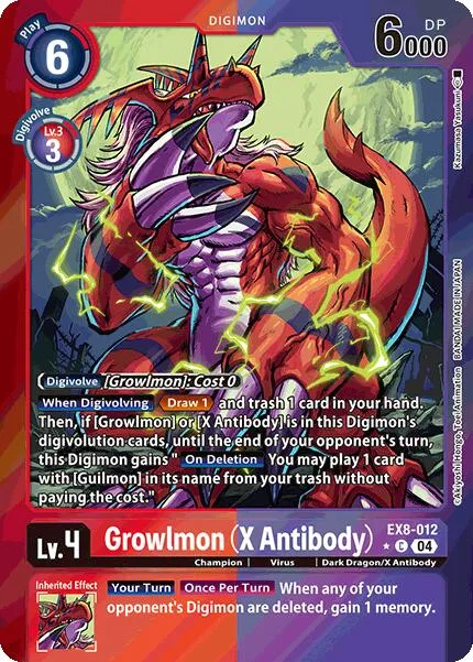 Growlmon (X Antibody) (EX8-012)