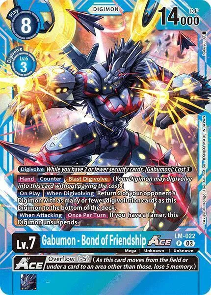 Gabumon - Bond of Friendship Ace (LM-022)