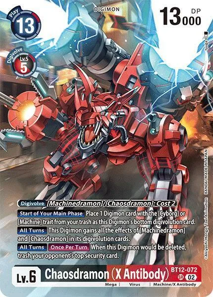 Chaosdramon (X Antibody) (BT12-072)