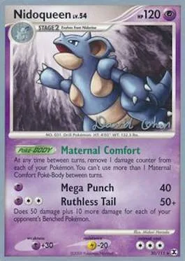 Nidoqueen Lv.54 [Maternal Comfort | Mega Punch | Ruthless Tail]