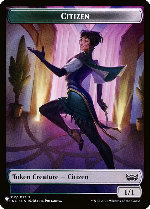 Treasure Token // Citizen Token (GW 1/1)
