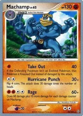 Machamp Lv.62 [Take Out | Hurricane Punch | Rage]
