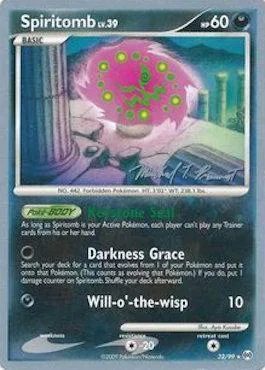 Spiritomb Lv.39 [Keystone Seal | Darkness Grace | Will-o'-the-wisp]