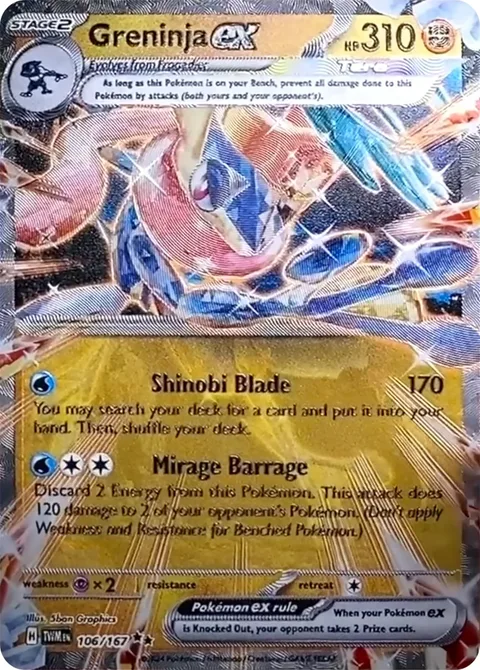 Greninja ex [Shinobi Blade | Mirage Barrage]