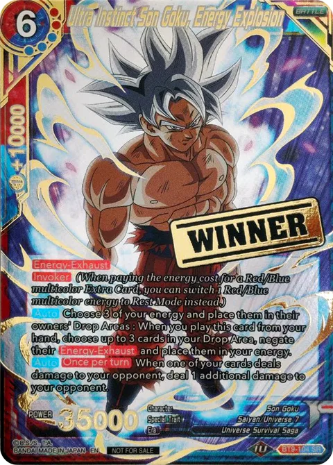 Ultra Instinct Son Goku, Energy Explosion