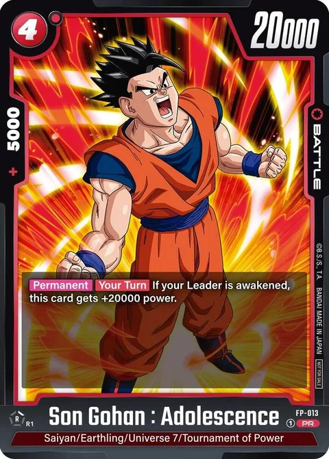Son Gohan : Adolescence (FP-013) [Fusion World]