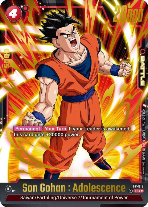 Son Gohan : Adolescence (FP-013) [Fusion World]