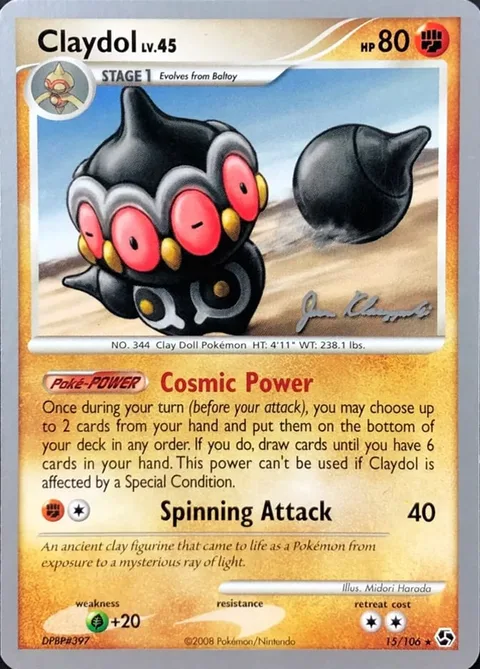 Claydol Lv.45 [Cosmic Power | Spinning Attack]