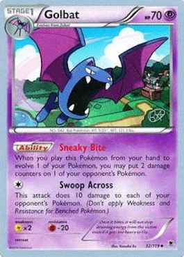 Golbat [Sneaky Bite | Swoop Across]