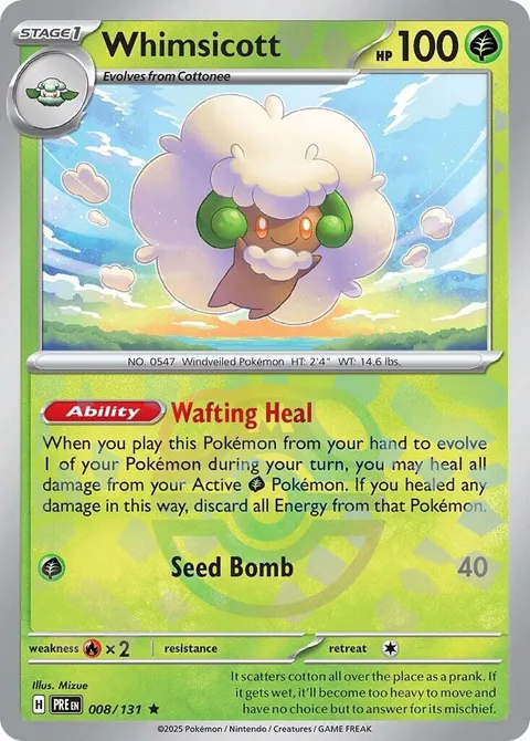 Whimsicott [Wafting Heal | Seed Bomb]