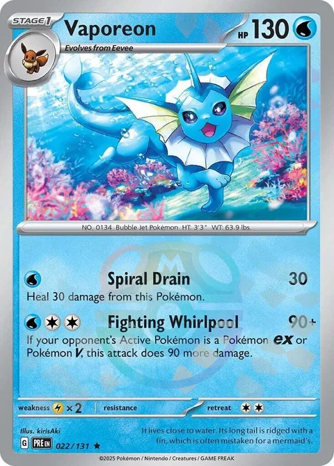 Vaporeon [Spiral Drain | Fighting Whirlpool]