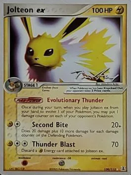Jolteon ex [Evolutionary Thunder | Second Bite | Thunder Blast]