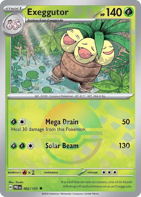 Exeggutor [Mega Drain | Solar Beam]