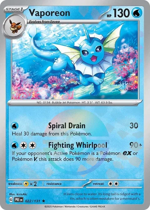 Vaporeon [Spiral Drain | Fighting Whirlpool]