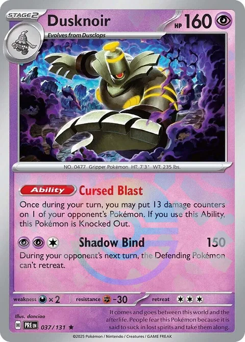 Dusknoir [Cursed Blast | Shadow Bind]