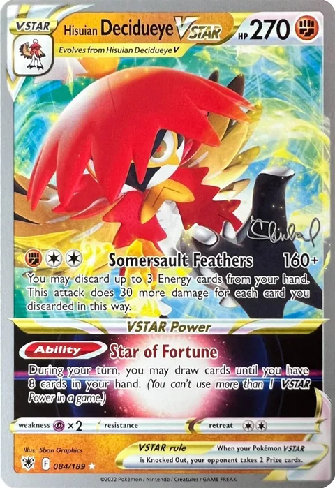 Hisuian Decidueye VSTAR [Somersault Feathers | Star of Fortune]