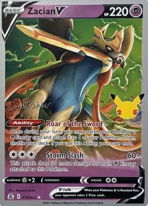 Zacian V [Roar of the Sword | Storm Slash]