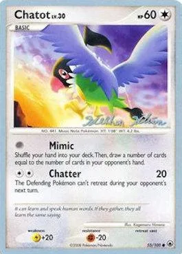 Chatot Lv.30 [Mimic | Chatter]