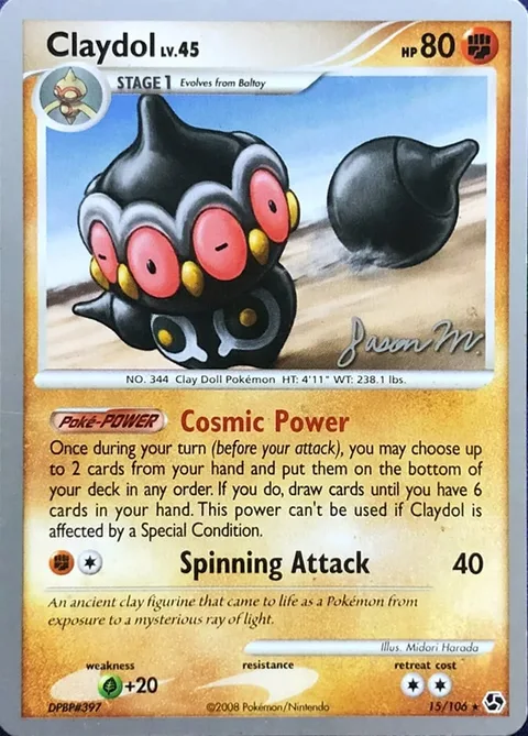 Claydol Lv.45 [Cosmic Power | Spinning Attack]