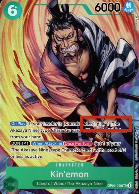 Kin'emon (OP01-040)