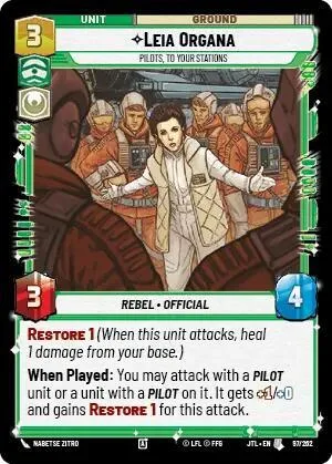 Leia Organa, Pilots, To Your Stations